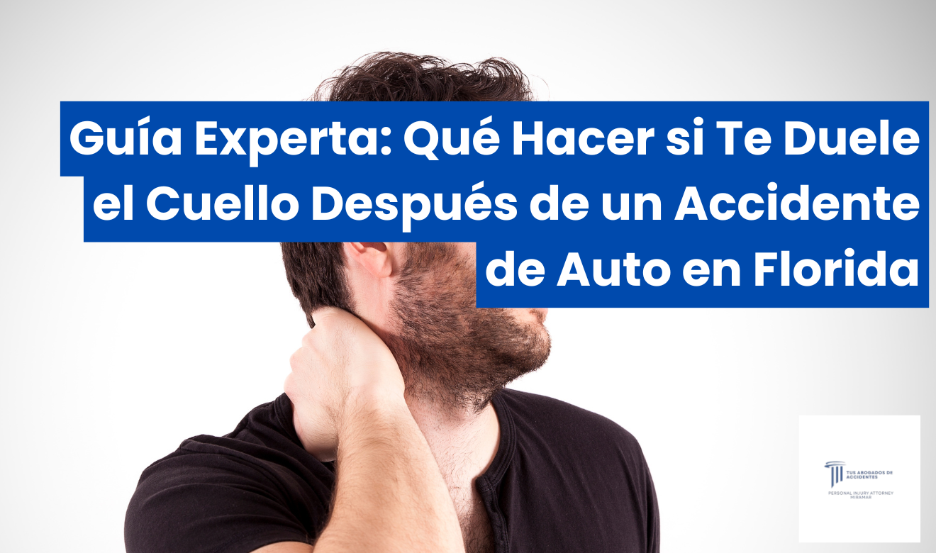 me duele el cuello después de un accidente de auto
