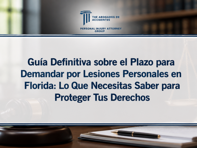 Guía Definitiva sobre el Plazo para Demandar por Lesiones Personales en Florida: Lo Que Necesitas Saber para Proteger Tus Derechos
